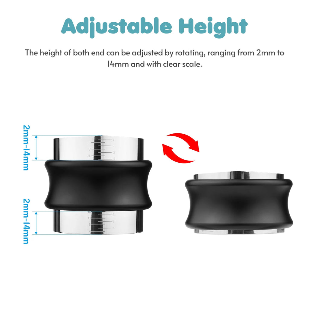 Dual Head Stainless Steel Coffee Distributor and Tamper H8693