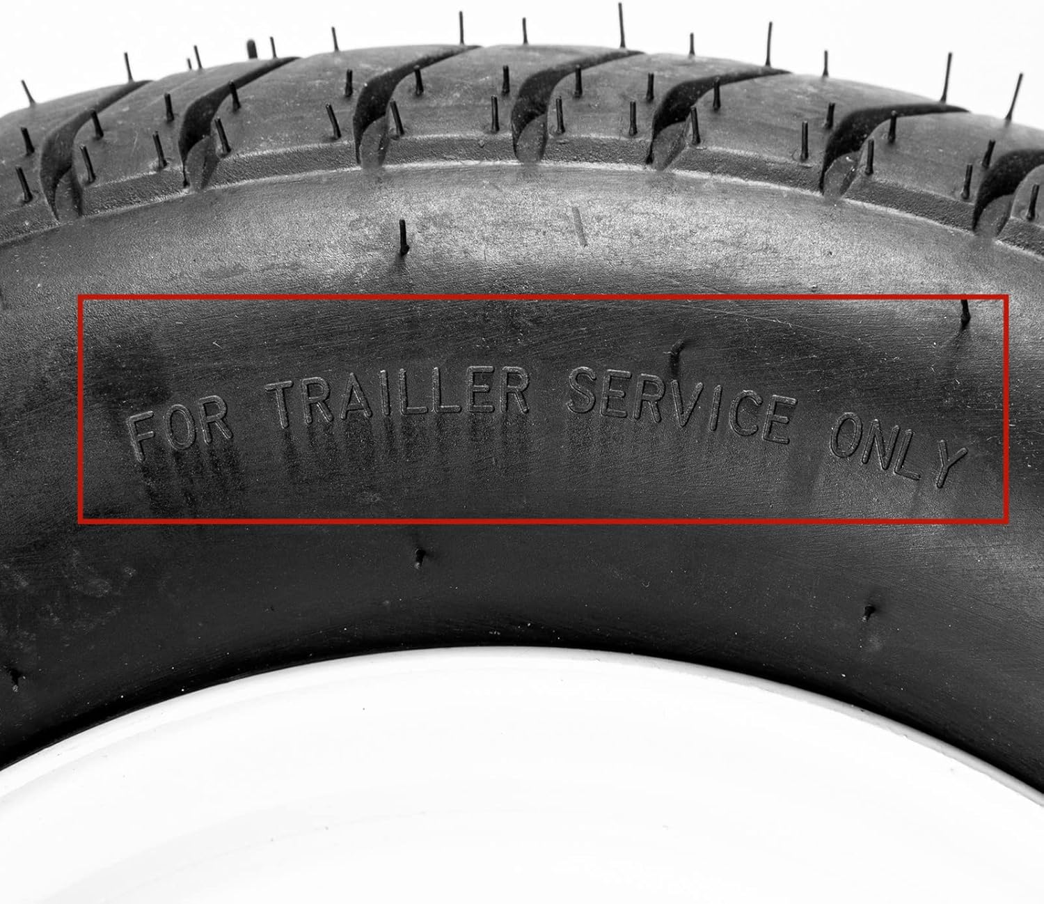 5.30 x 12 Trailer Tire and Wheel 5 Lug White Spoke Pack of 2 F2242