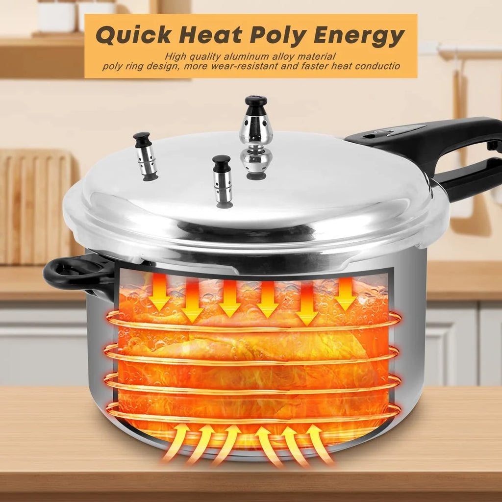 12 Quart Aluminum Pressure Cooker with Canning Rack B15707