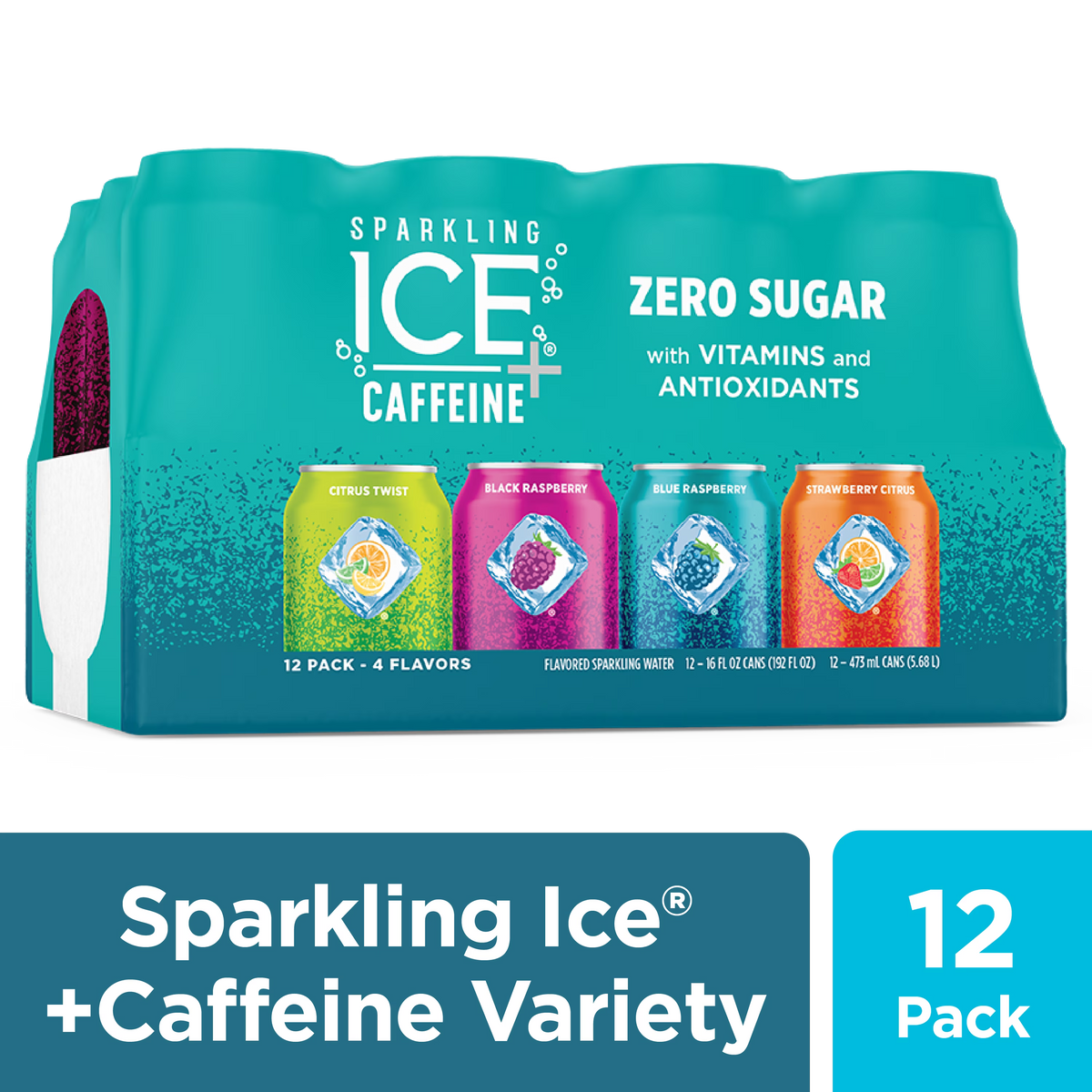 12 16oz Can Flavored Sparkling Water Variety Pack E262
