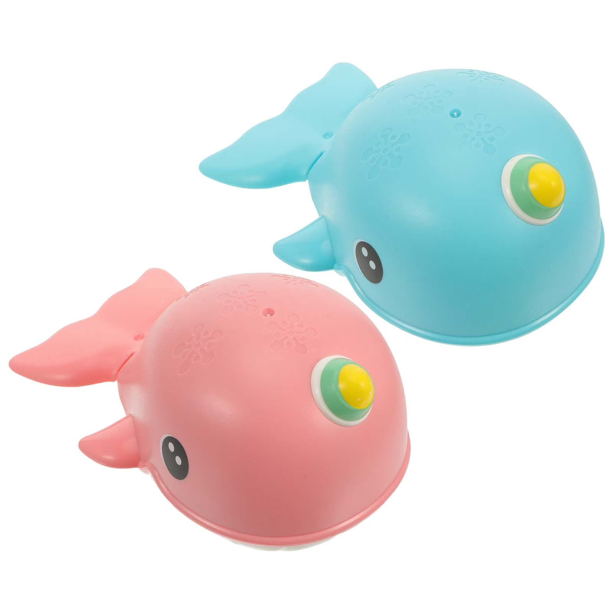 2 Pcs Whale Toy Baby Tub Wind up Bathtub Clockwork Childrens K23569