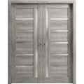 Sliding French Double Pocket Doors 60 x 84 inches Solid Wood Interior Doors P271660