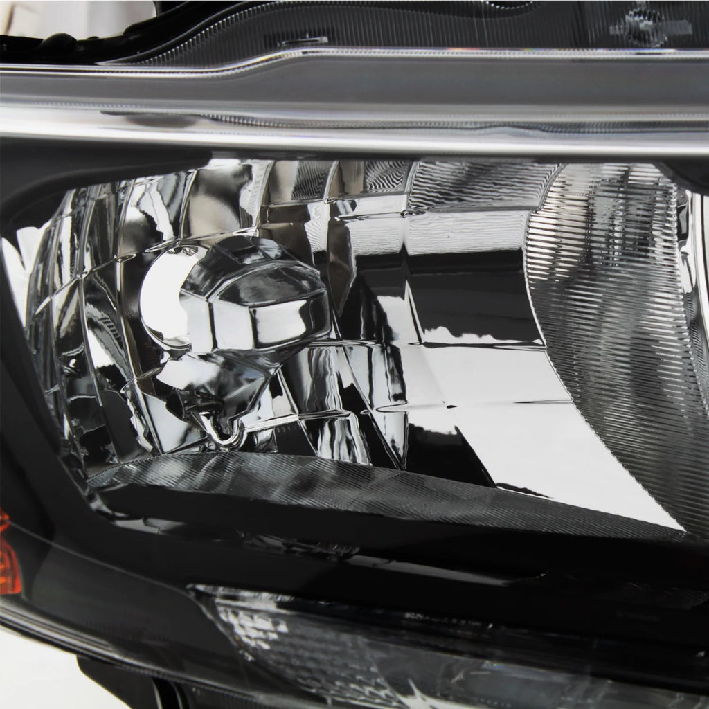 Black Headlights Headlamps Pair Y100