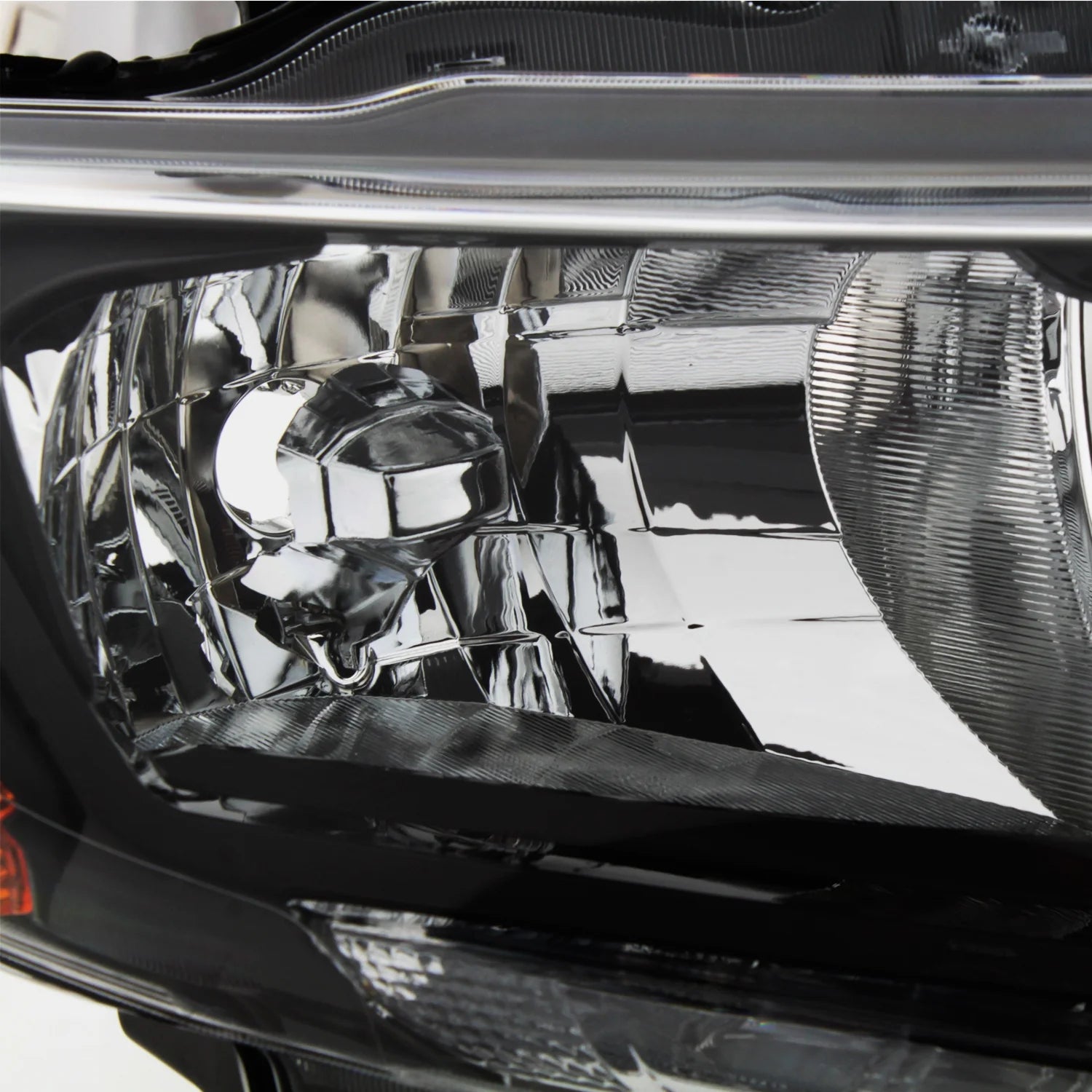 Black Headlights Headlamps Pair Y100