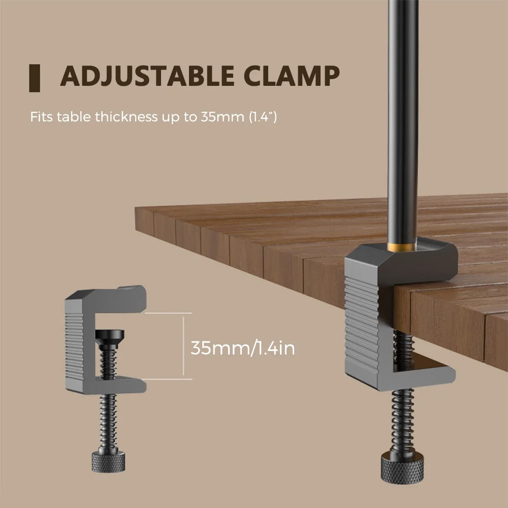Lightweight Aluminum Alloy Camping Lamp Pole, Collapsible Adjustable Lantern Hanger F54413