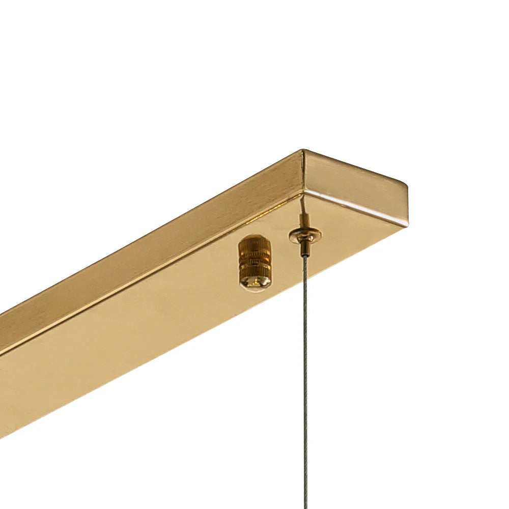 9-Light Linear Mid-Century Modern Chandelier W714857