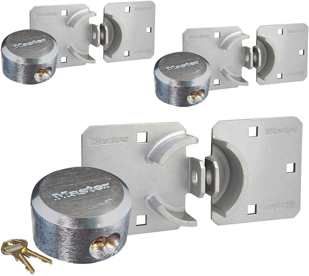 3 Keyed Alike Padlocks with Hidden Shackle I8971