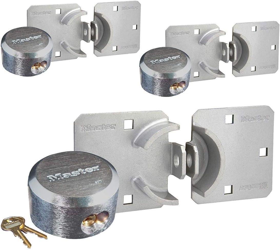 3 Keyed Alike Padlocks with Hidden Shackle I8971