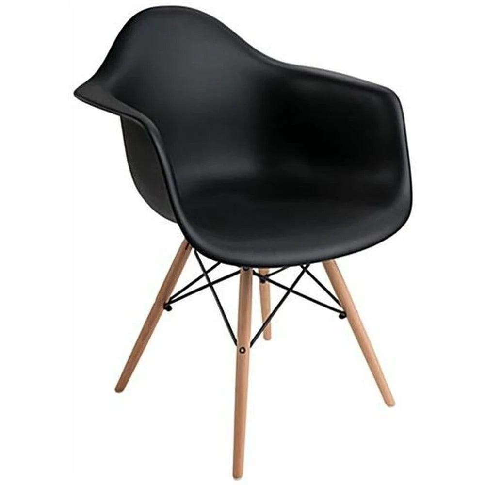 Grey Mid-Century Wood Dining Chair T8890