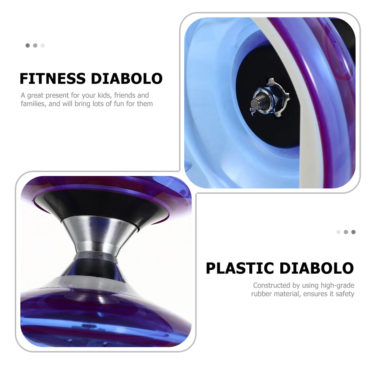 Plastic Diabolo Set Chinese Yoyo Juggling Toy B222