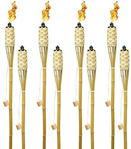 8 Bamboo Torches K434056