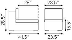 Espresso Middle Chair E767648