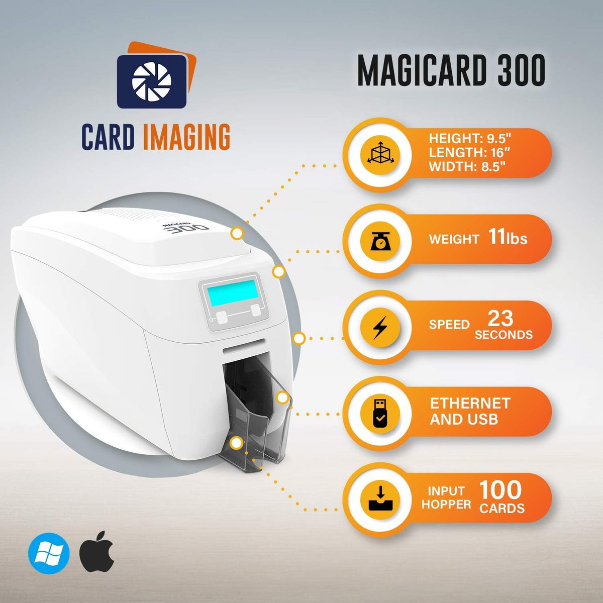 ID Card Printer Bundle V657