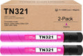 Magenta 2 Packs Compatible Toner Cartridge TN321 for Bizhub C224e C364e C284e C224 C284 C364 C364e Printer R307438