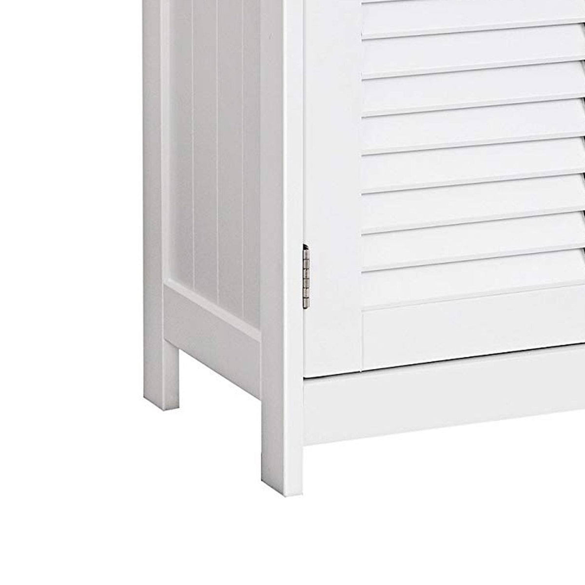 White Wooden Bathroom Cabinet with 2 Door H2605