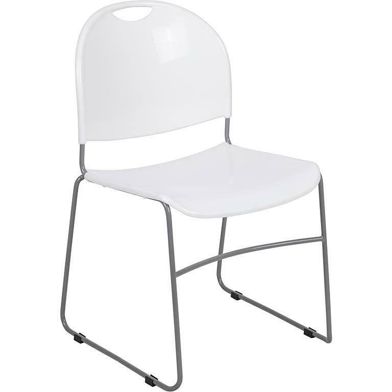 White High Density Stack Chair C652229