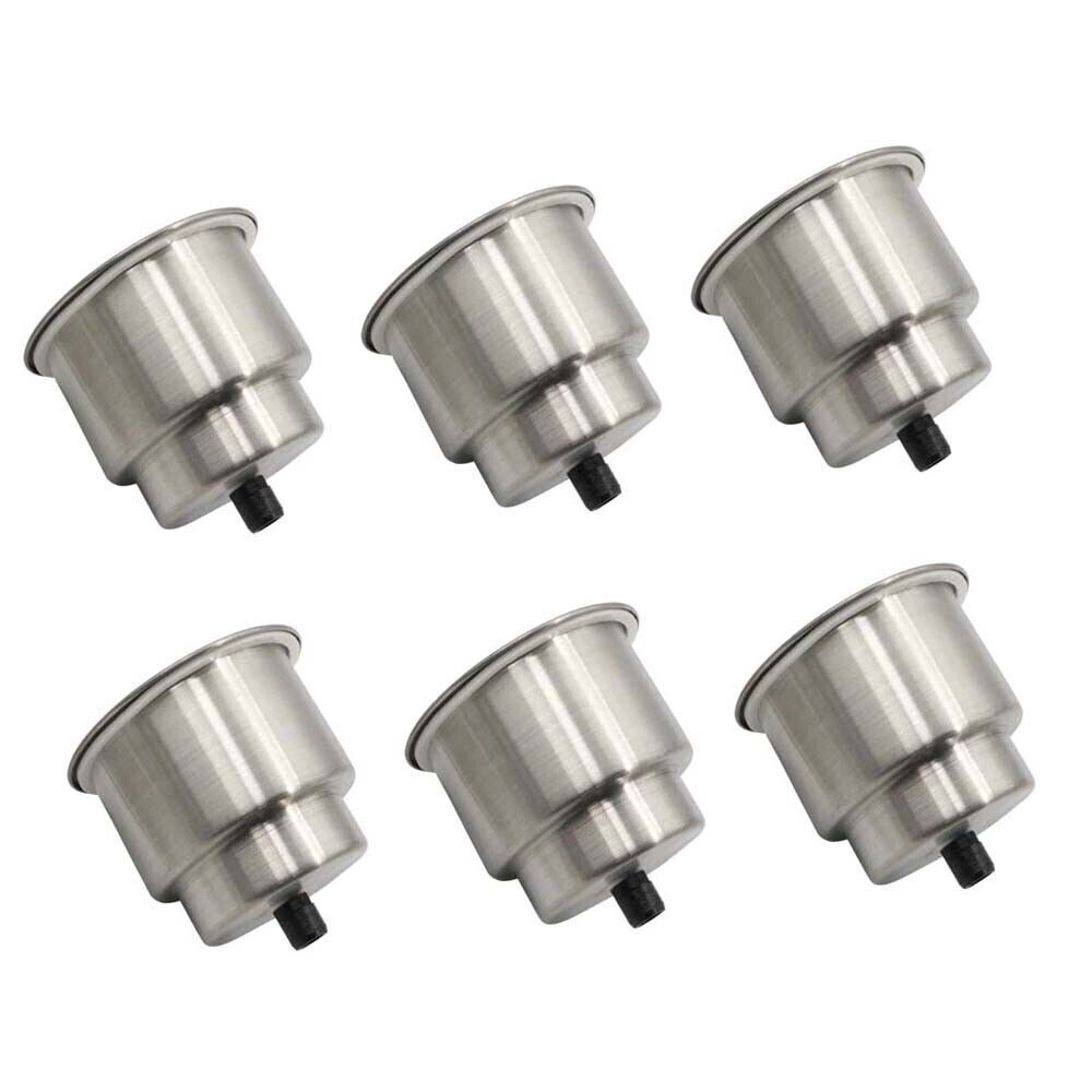 6X Stainless Steel Cup Drink Holders with Drain G9804