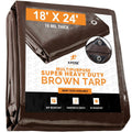 Brown Poly Tarps 18 x 24 G133