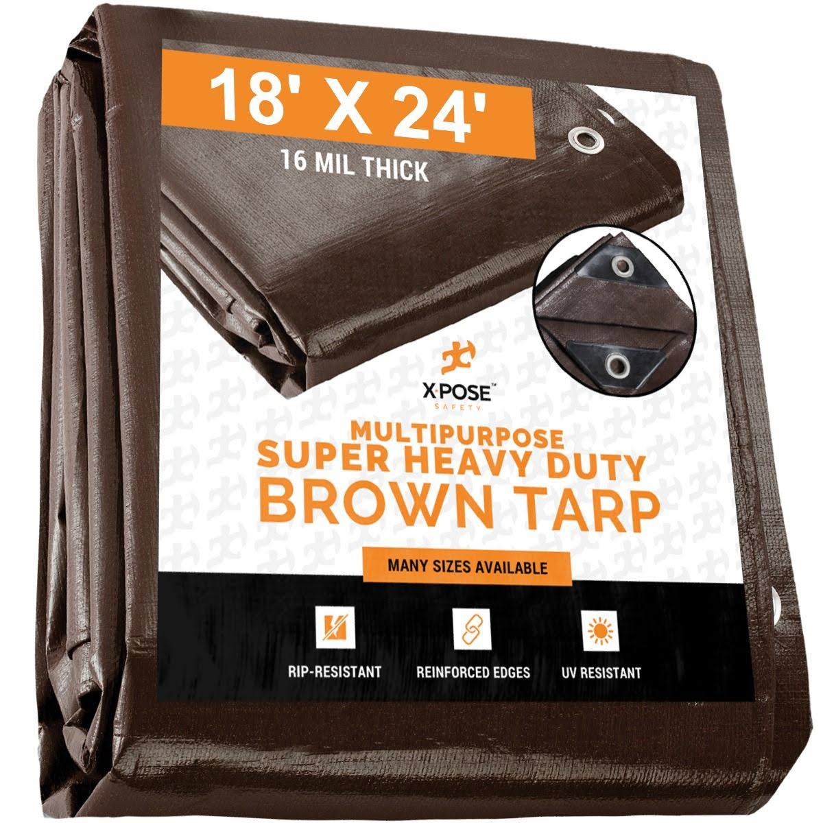 Brown Poly Tarps 18 x 24 G133