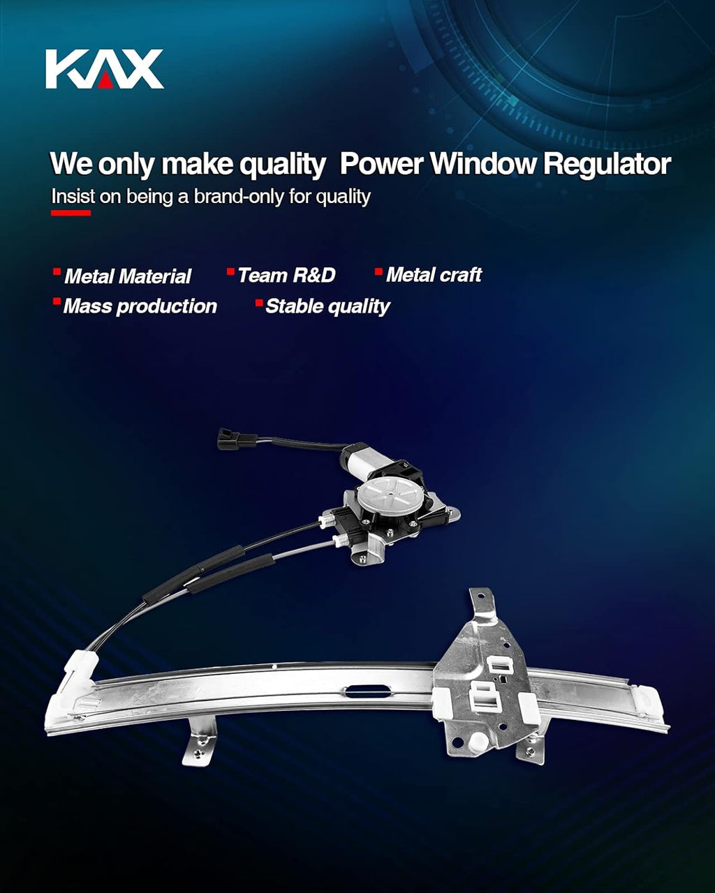 Power Window Motor and Regulator Assembly Front Right Passenger Side Pack of 2 C6736