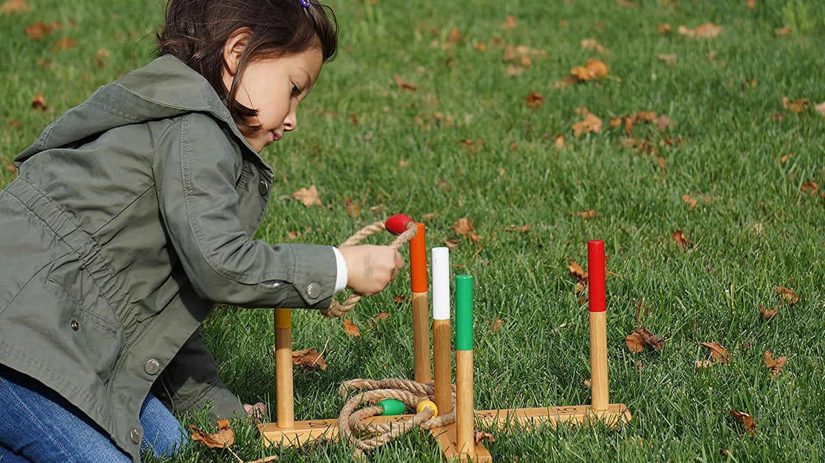 Ring Toss Game Set with Rope Tossing Rings Z283485