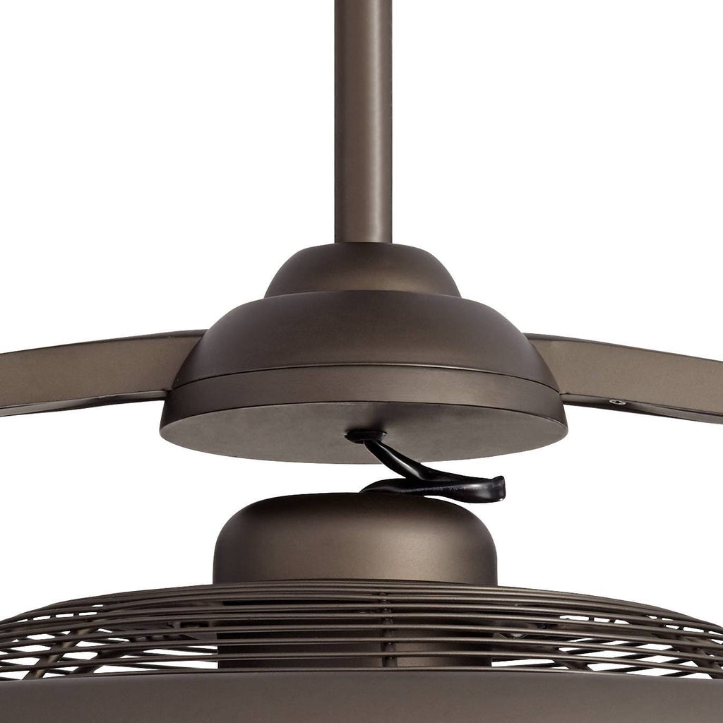 Bronze LED Ceiling Fan with Light Remote F441
