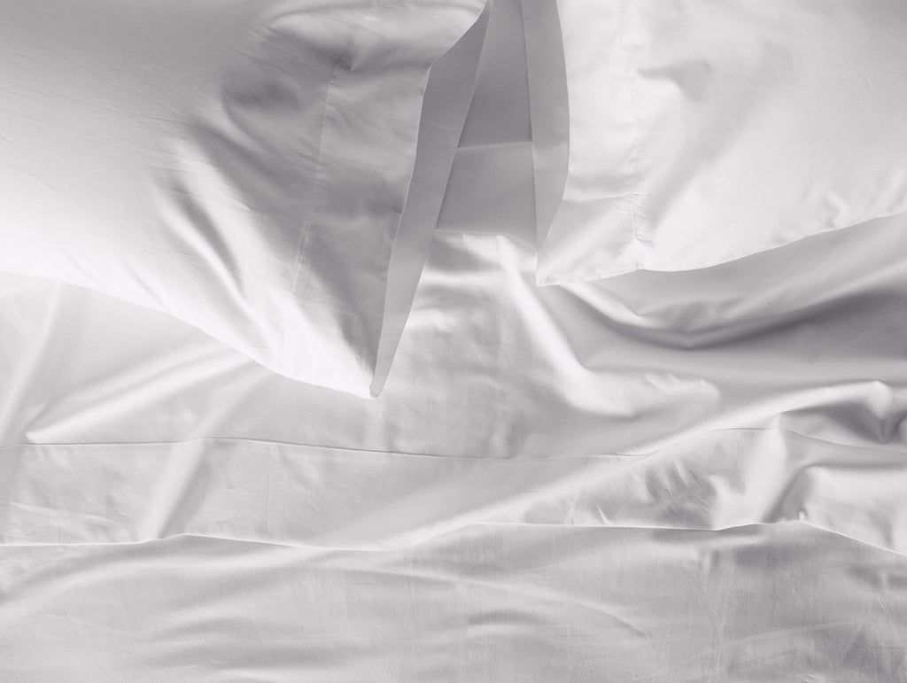 Alpine White Organic Sateen Fitted Sheet, Cal King U615