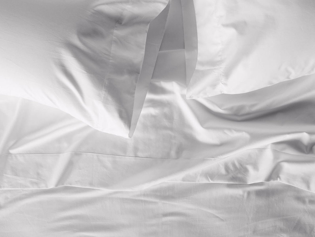 Alpine White Organic Sateen Fitted Sheet, Cal King U615