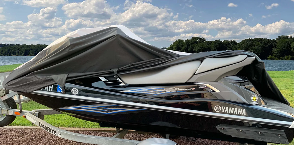 Black/Grey Jet Ski Watercraft PWC Cover S9725