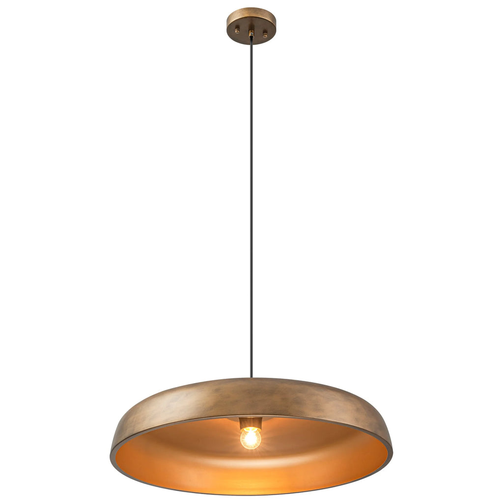 1-Light Dimmable Dome Mid-Century Modern Pendant J833