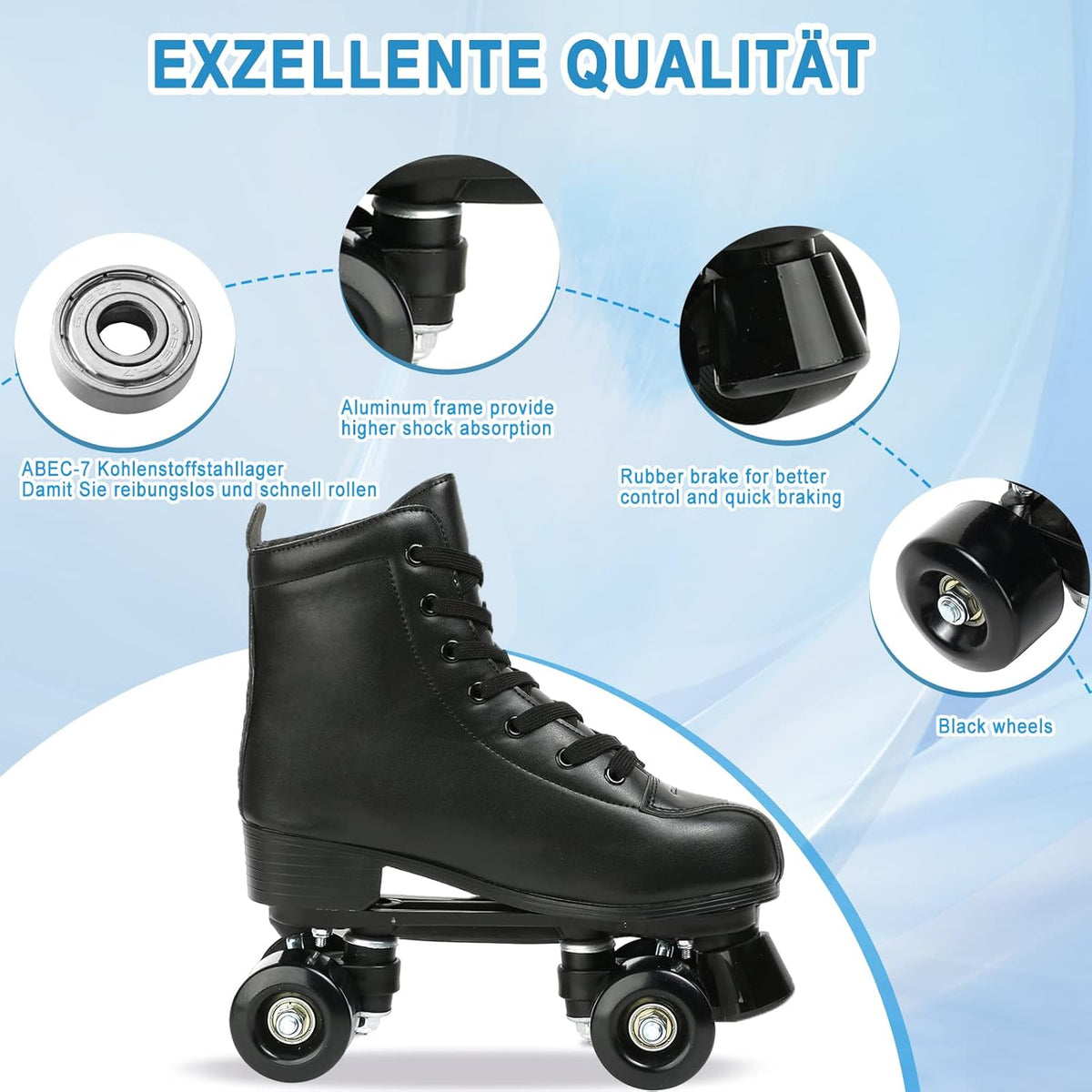 PU Leather Roller Skates Y983807