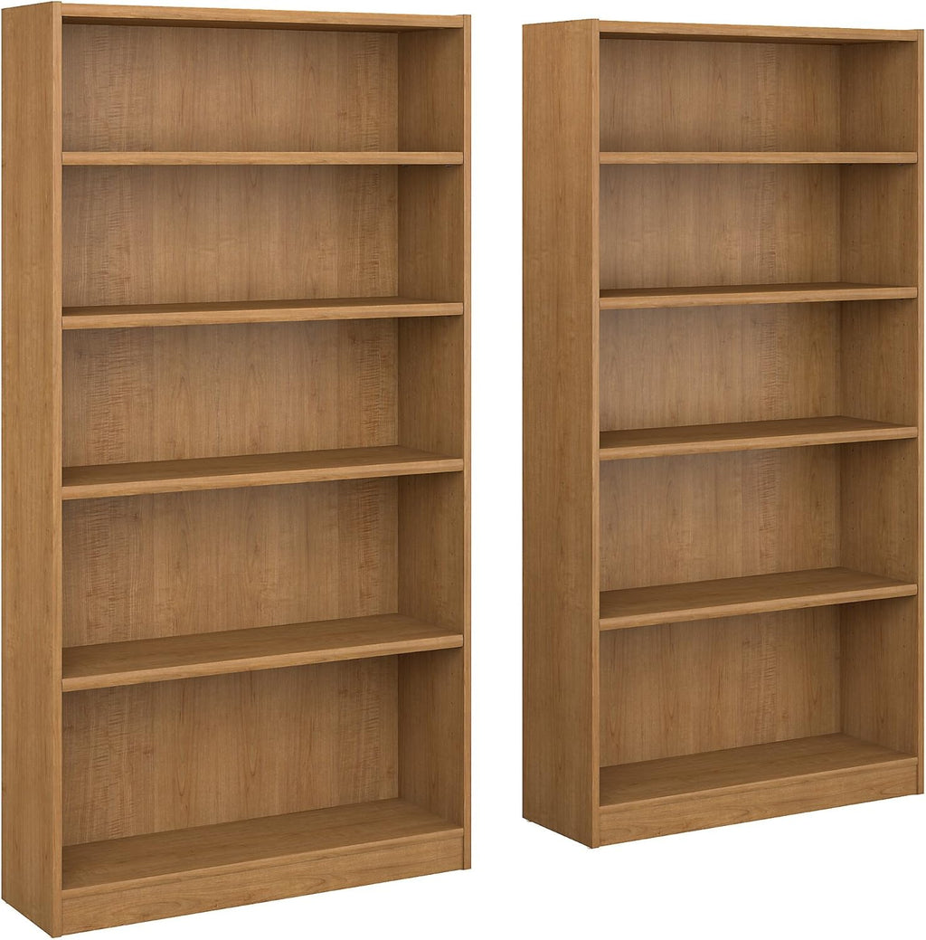 2 Shelf Bookcase Set of 2 in Royal Oak P8002