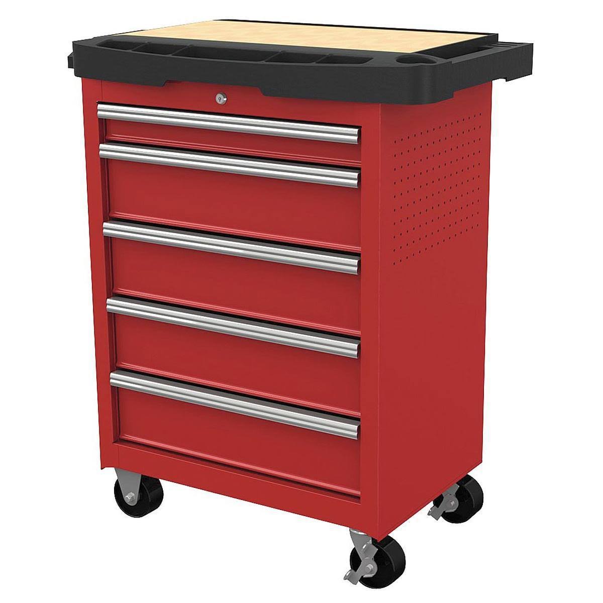 Red Rolling Cabinet L844