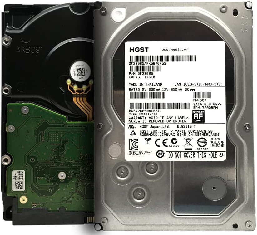 6TB 7200RPM 128MB Cache SATA 6Gb/s 3.5-inch Enterprise Hard Drive Pack of 2 V967265