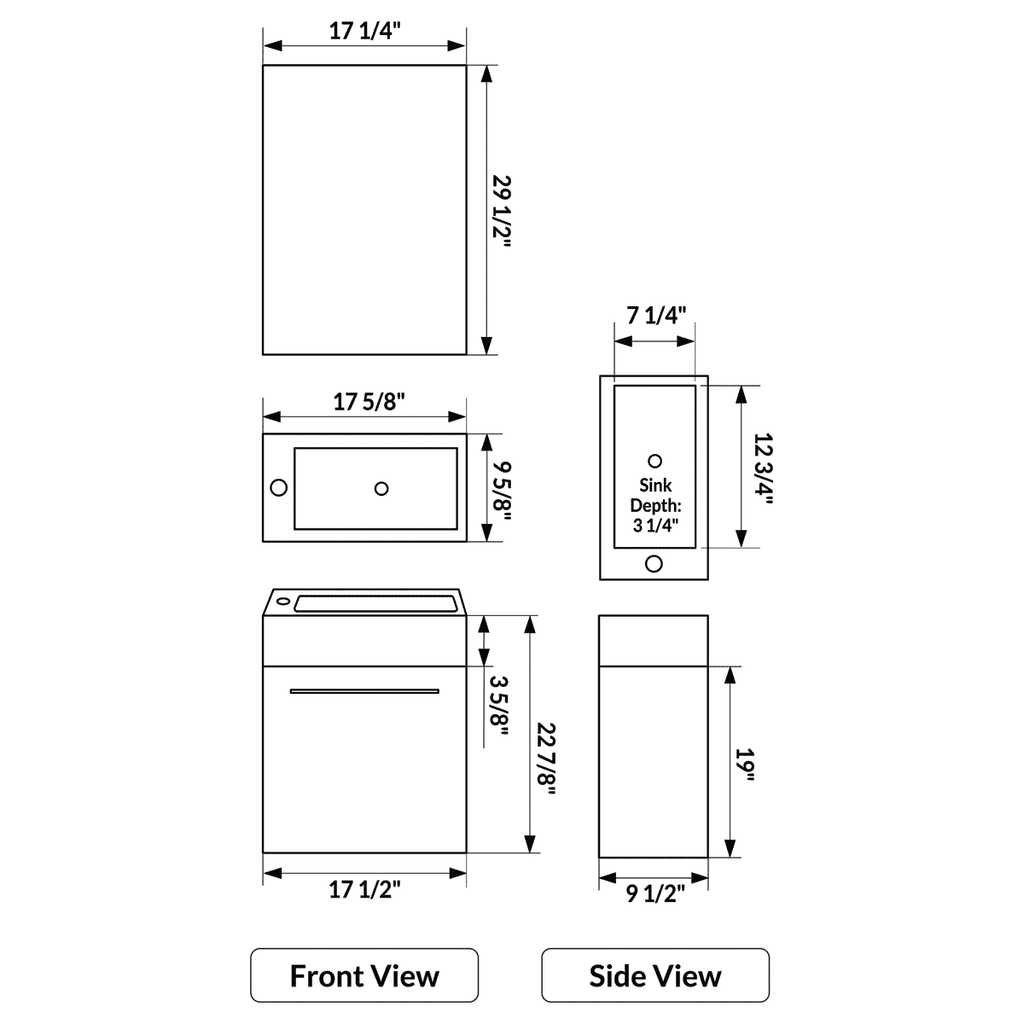 Espresso Modern Vanity Cabinet P677827
