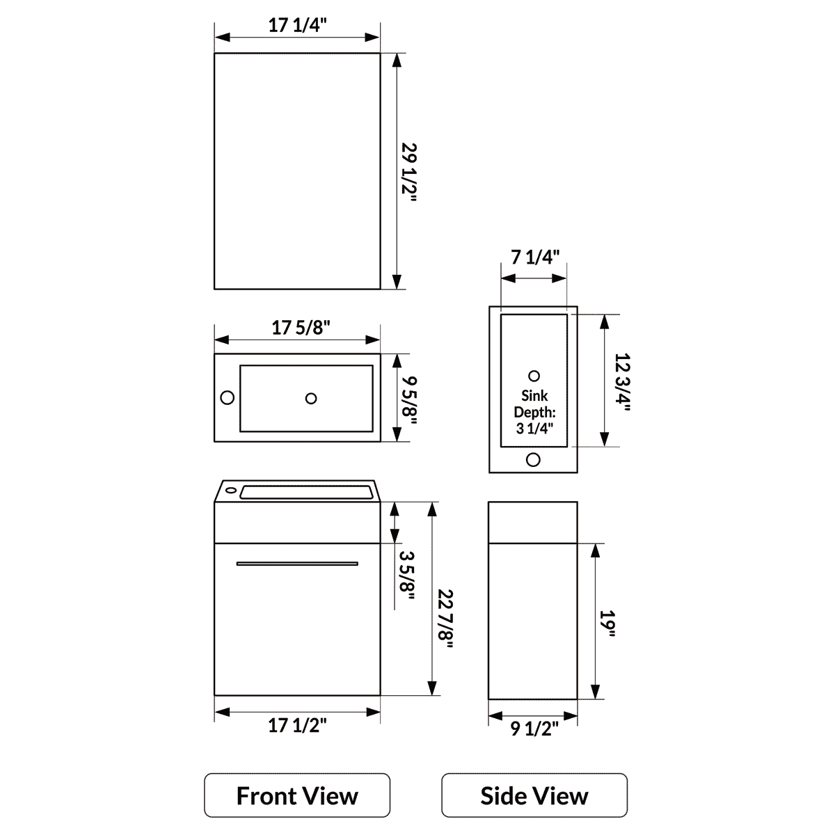 Espresso Modern Vanity Cabinet P677827