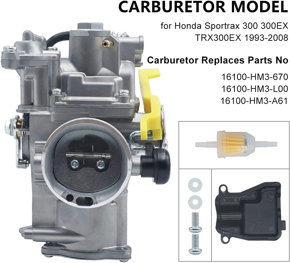 Carburetor for Honda Sportrax 300 TRX300EX 1993-2008 Pack of 2 J153