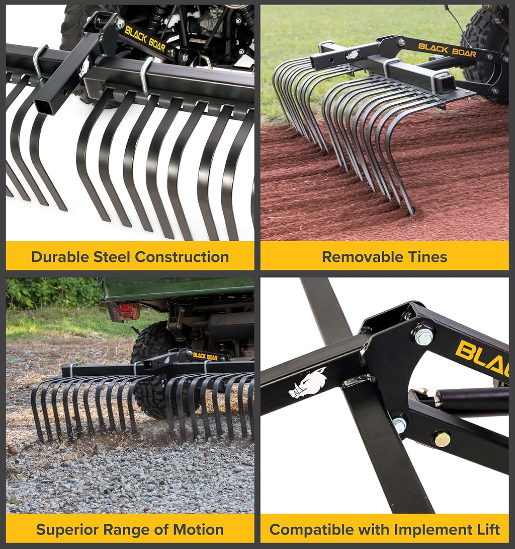 Black Boar ATV/UTV Landscape Rake L342