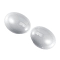 White Exterior Rear View Mirror Cover with Induction Hole J116355