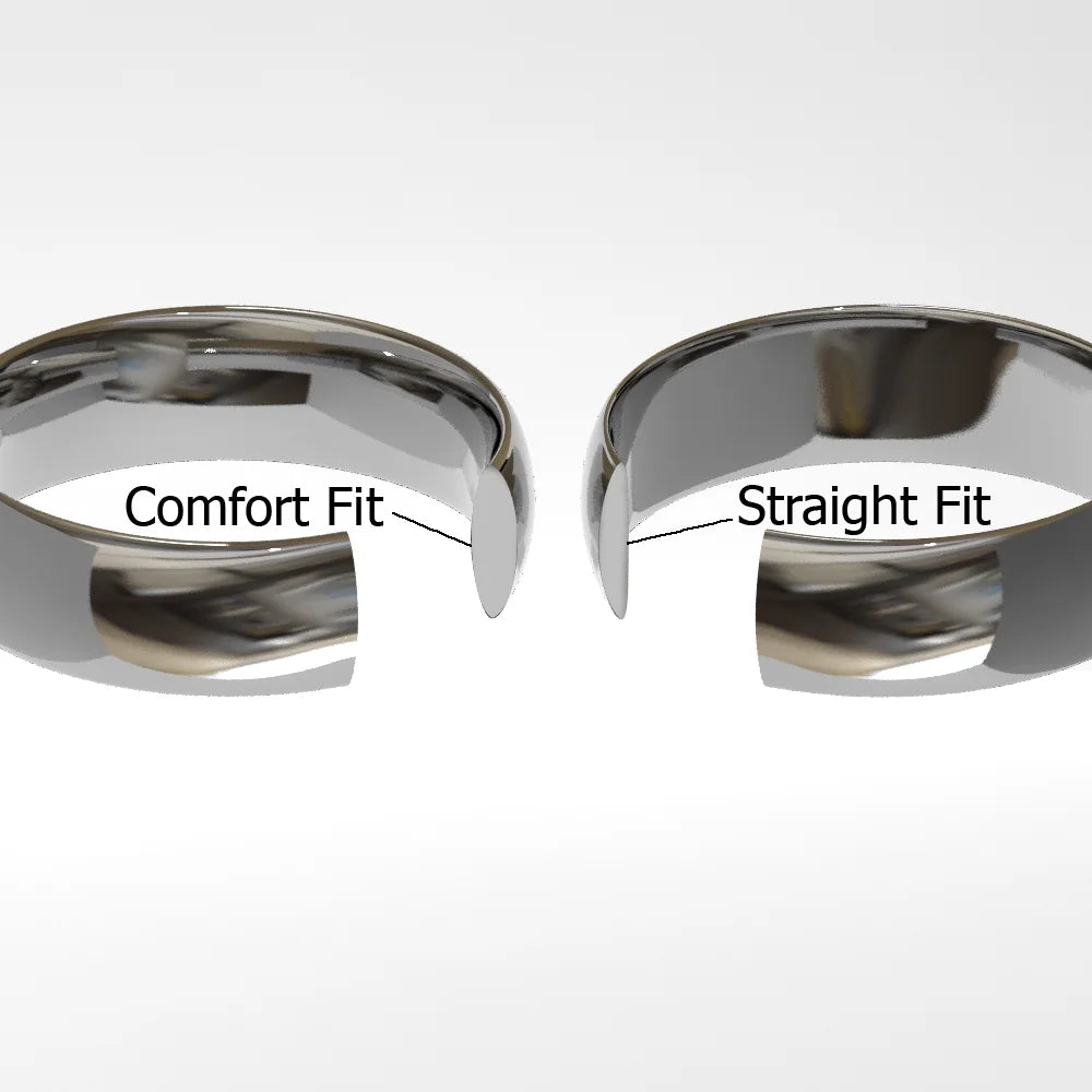 Titanium Tungsten Carbide Diamond Newport Dome Comfort Fit Mens Wedding Band Ring Sz 10.5 R28476