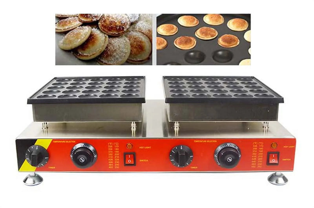 50Holes Commercial Electric Mini Dutch Pancake Waffle Maker V856