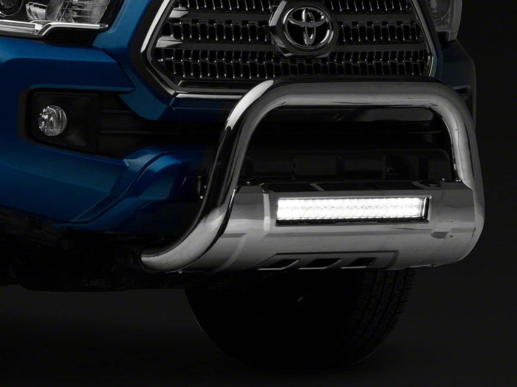 Stainless Steel Bull Bar with Skid Plate and 20-Inch Dual Row LED Light Bar T827818