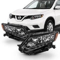 Black Headlights Headlamps Pair Y100