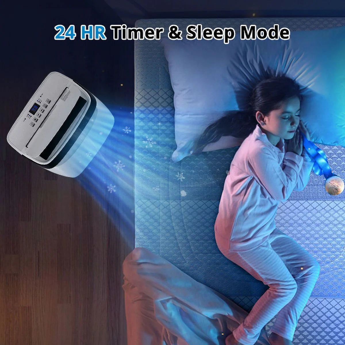 Portable Air Conditioner with Dehumidifier, Remote Control, Window Kit E49548