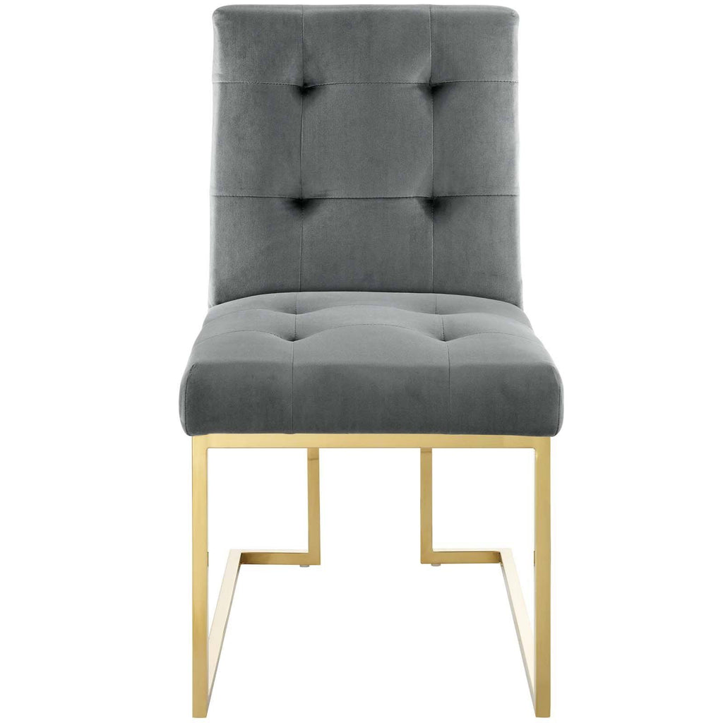 Gold Dusty Rose Performance Velvet Dining Chair W33900