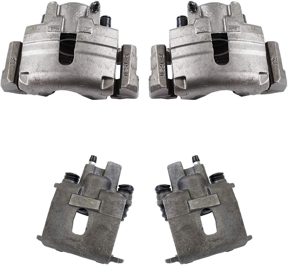 FRONT + REAR [4] Semi-Loaded Caliper Assembly Set Kit Q233