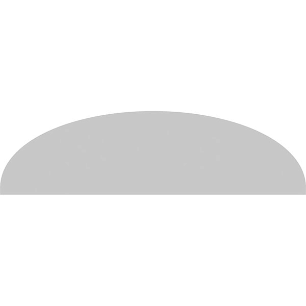 42x22W x 11-1/2x22H x 2x22P Elliptical Sunburst PVC Pediment I93725