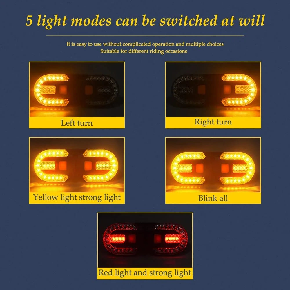 2 Pack Bike Tail Light with Remote Control K661