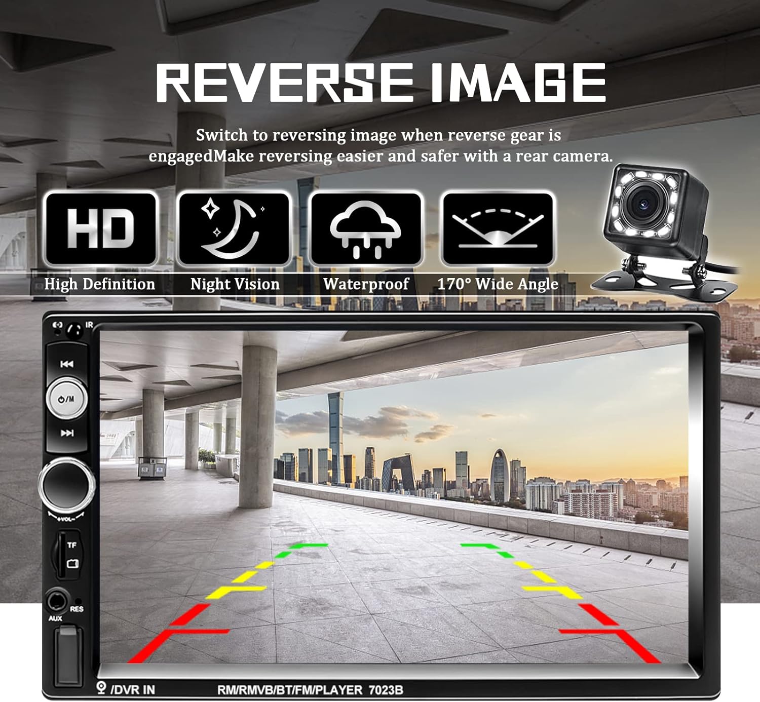 7 MP5 Player Car Stereo with Bluetooth Backup Camera E854260
