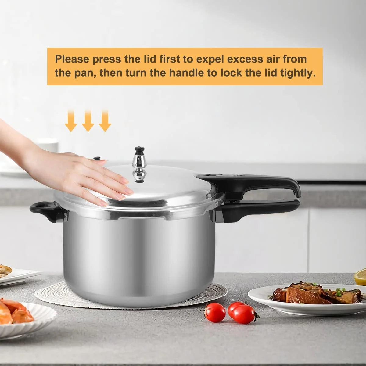 12 Quart Aluminum Pressure Cooker with Canning Rack B15707